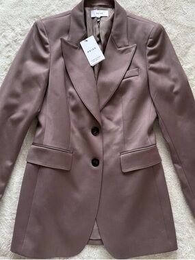 Reiss Harper Tailored Blazer in Mink